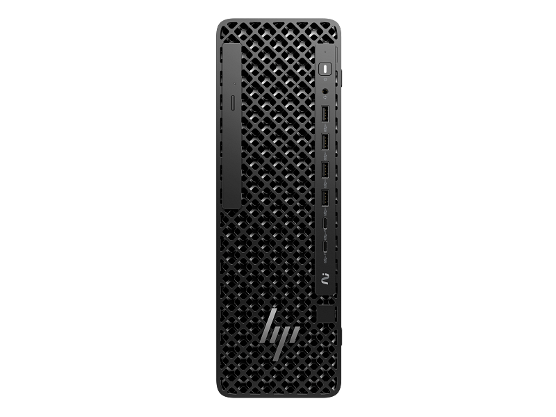 Front view of the HP Z2 SFF G1i Workstation Desktop PC.