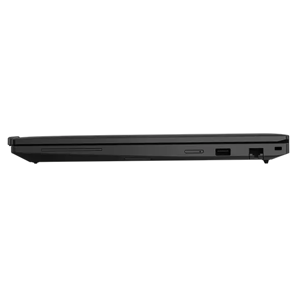 Profile view of the right side of the Lenovo T16 Gen 4 Notebook
