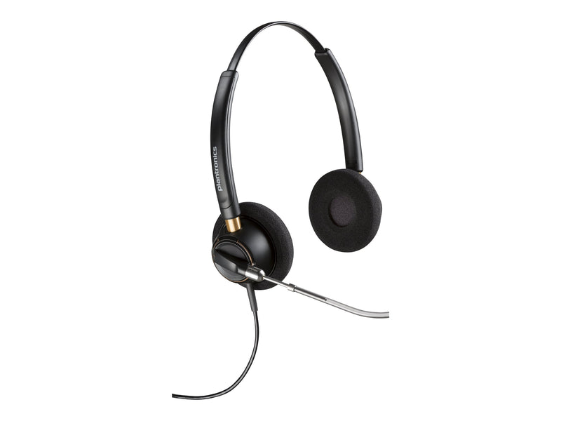 Poly EncorePro 520V UC Stereo Wired On-Ear Headset 3.5mm ANC Black