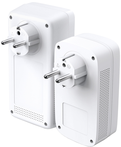 TP-LINK AV1300 GIGABIT PASSTHROUGH POWERLINE WI-FI STARTER KIT,GbE(3), 3YR WTY - TL-WPA8631P KIT
