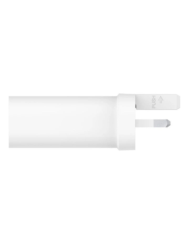 BELKIN 1 PORT WALL CHARGER WITH PPS, 25W, USB-C (1), INC USB-C CABLE, WHITE, 2YR WITH $250 - WCA004AU1MWH-B6