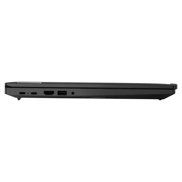 Profile view of the left side of the Lenovo T16 Gen 4 laptop