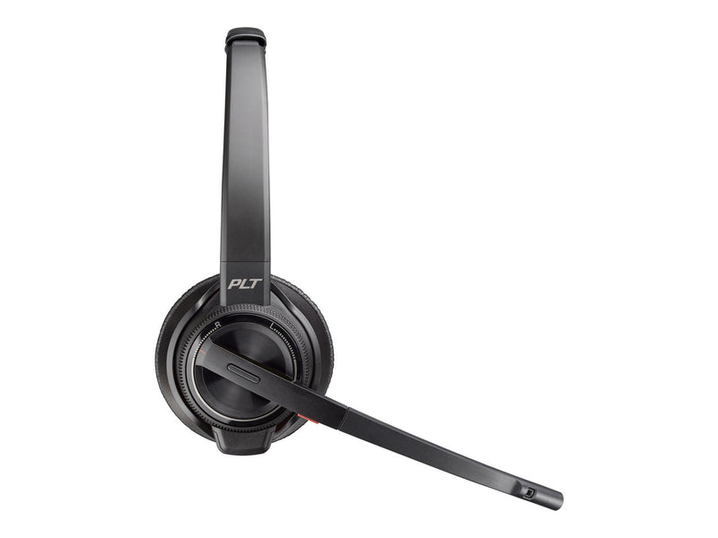 HP Poly Savi 8220-M OTH Wireless MS Stereo On‑Ear DECT Headset ANC Black