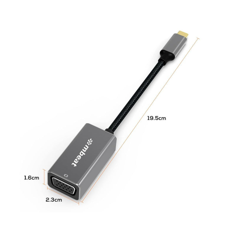 mbeat MB-XAD-CVGA Tough Link USB-C to VGA Adapter