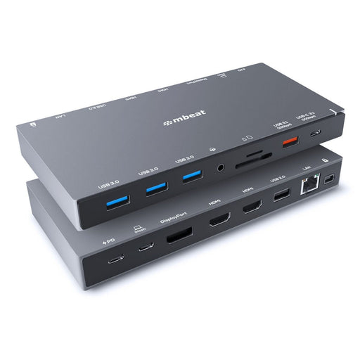 mbeat 15-in-1 Triple Display USB-C Docking Station