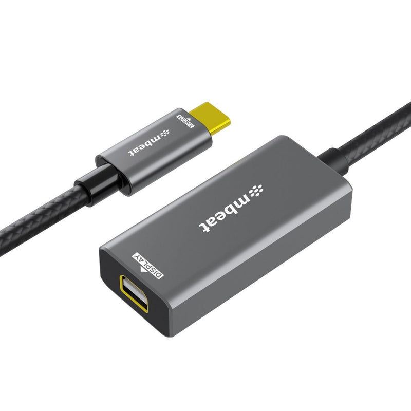 mbeat Tough Link USB-C to Mini DisplayPort Adapter Host Interface: USB-C 3.2 Gen 2 Up to 4K@60Hz (3840×2160)