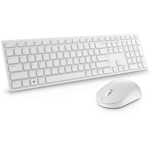 Dell KM5221W Wireless Keyboard and Mouse White RF 4000 DPI US English