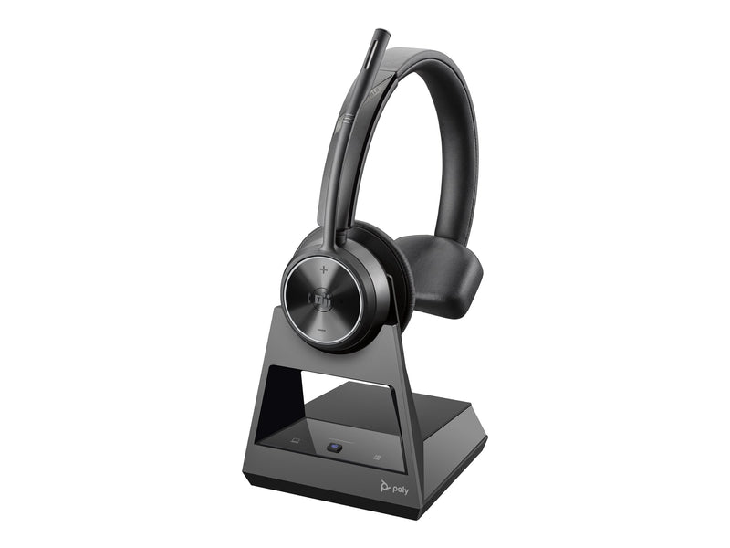 HP Poly Savi 7310 Office Wireless UC Mono On‑Ear DECT Headset ANC W/Charge Base