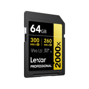 64GB Professional GOLD 2000x SDHC/SDXC UHS-II Card - 1