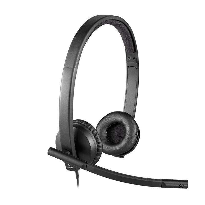 LOGITECH H570E WIRED USB STEREO HEADSET, NOISE & ECHO CANCELLING, 2YR WTY-981-000574