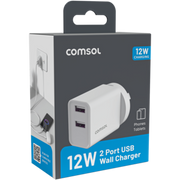 12W Dual Port USB-A Wall Charger