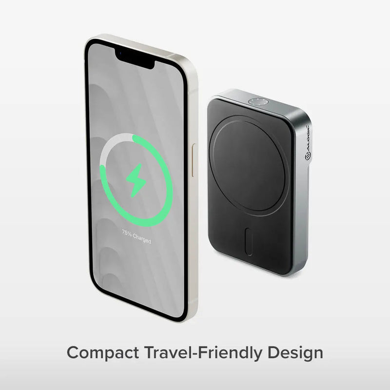 ALOGIC Matrix Universal Magnetic Power Bank 5000mAh Black Wireless Charger