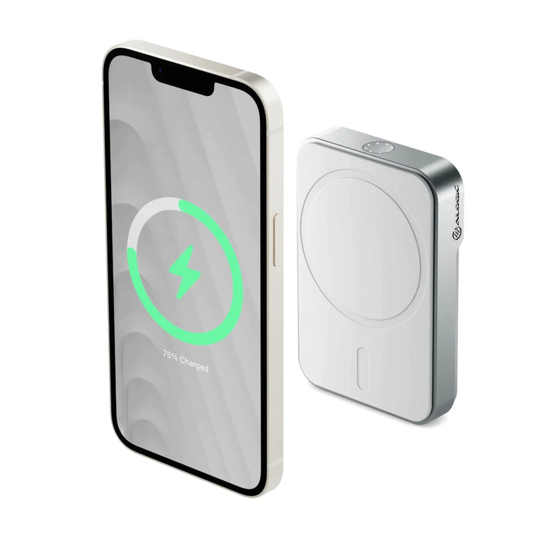 ALOGIC Matrix Universal Magnetic Power Bank 5000mAh White Wireless Charger