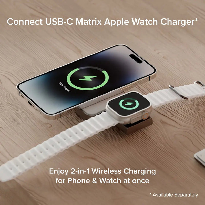 ALOGIC Matrix Universal Magnetic Power Bank 5000mAh Black Wireless Charger