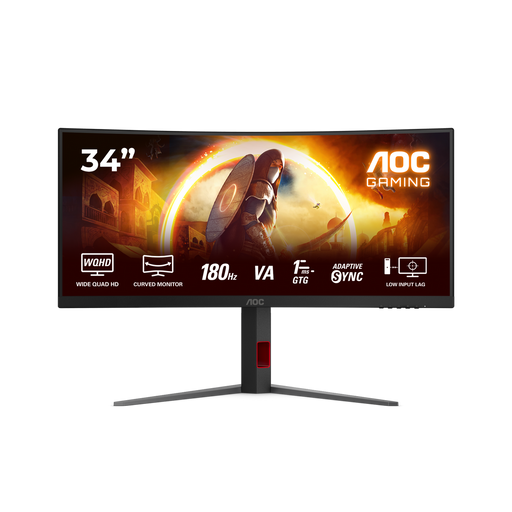 AOC CU34G4 VA Curved Monitor - 0