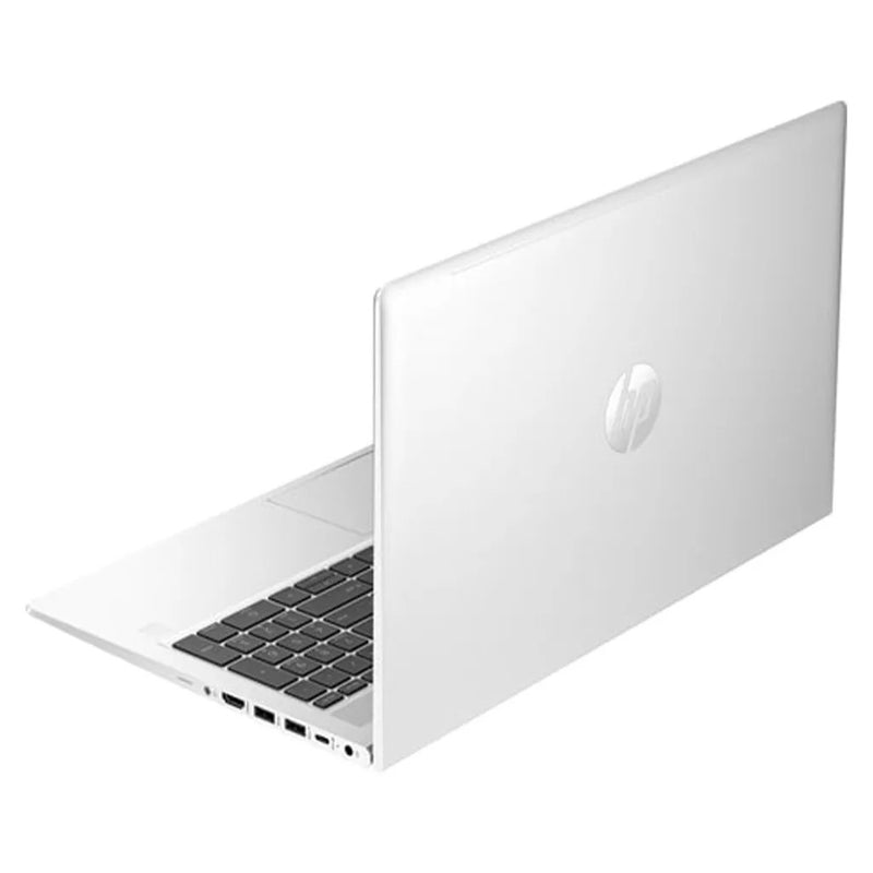 Side profile of HP ProBook 455 G10 highlighting slim design, USB ports, and HDMI connector