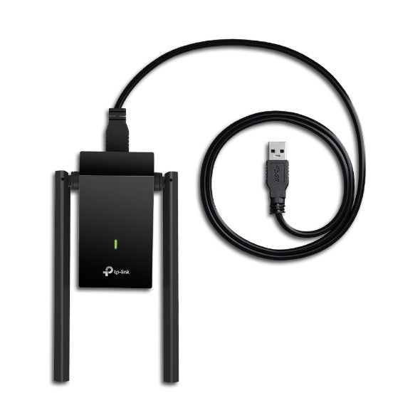 TP-LINK ARCHER T4U PLUS, AC1300 DUAL ANTENNAS HIGH-GAIN WIRELESS USB ADAPTER, DUAL BAND WIRELESS