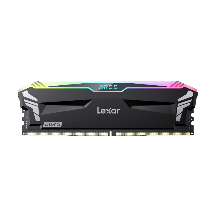 Lexar LD5U16G60C28BR-RGD ARES 2nd Gen U-DIMM DDR5 6000 32GB Kit (16GB*2), CL28, RGB Black, dual pack