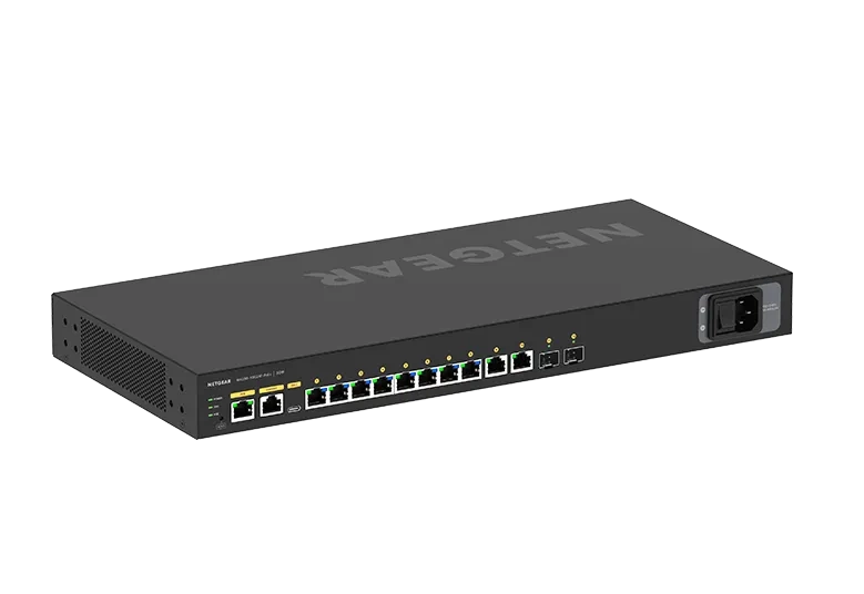 NETGEAR 12 Port Managed L2 PoE+ Switch 8x PoE+ 2x GbE 2x SFP+ Lifetime