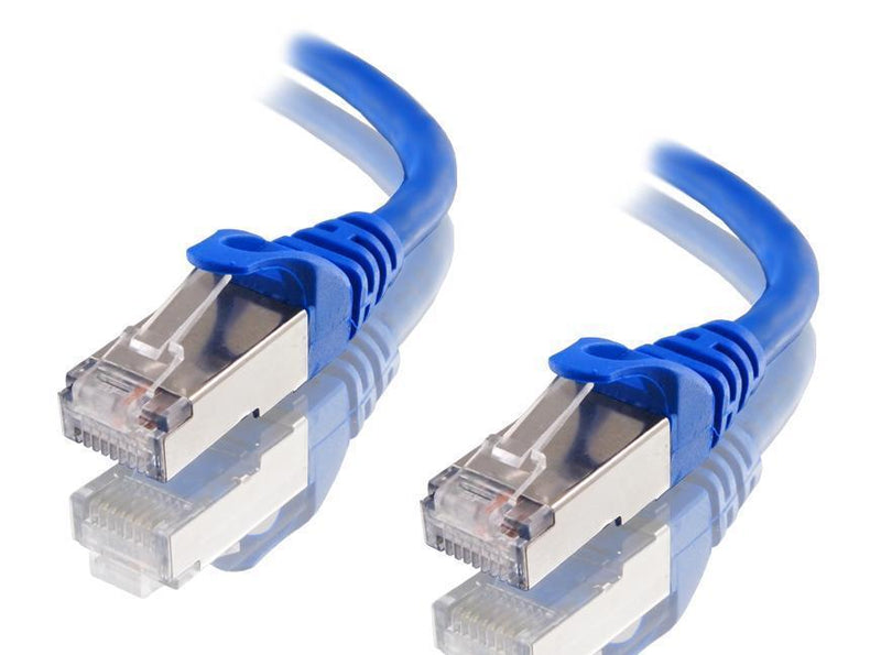 Cat6A Ethernet Cable 5m Shielded Blue RJ45 10GbE SFTP LSZH Network Cable