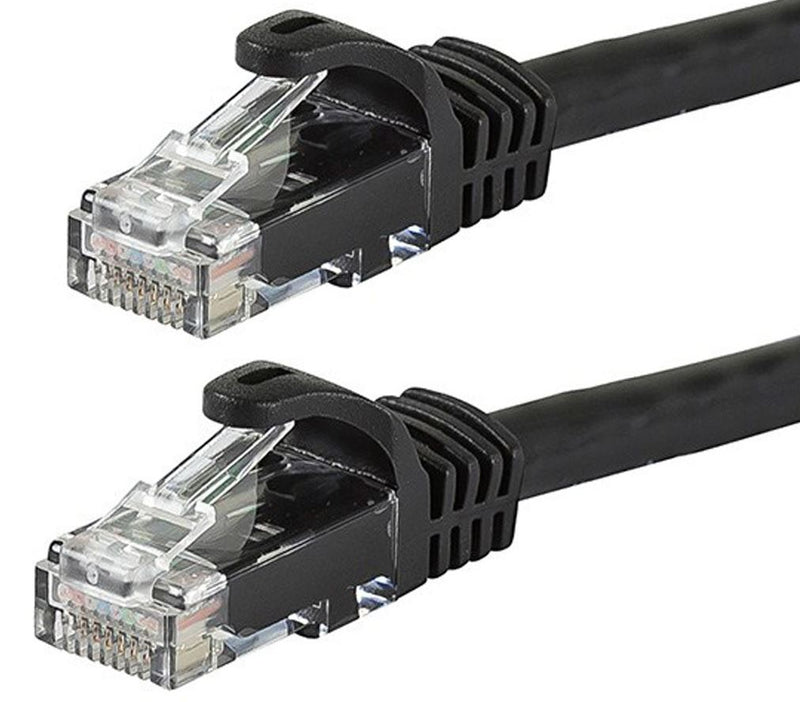 Cat6 Ethernet Cable 20m Black RJ45 UTP Network LAN Patch Cord 26AWG