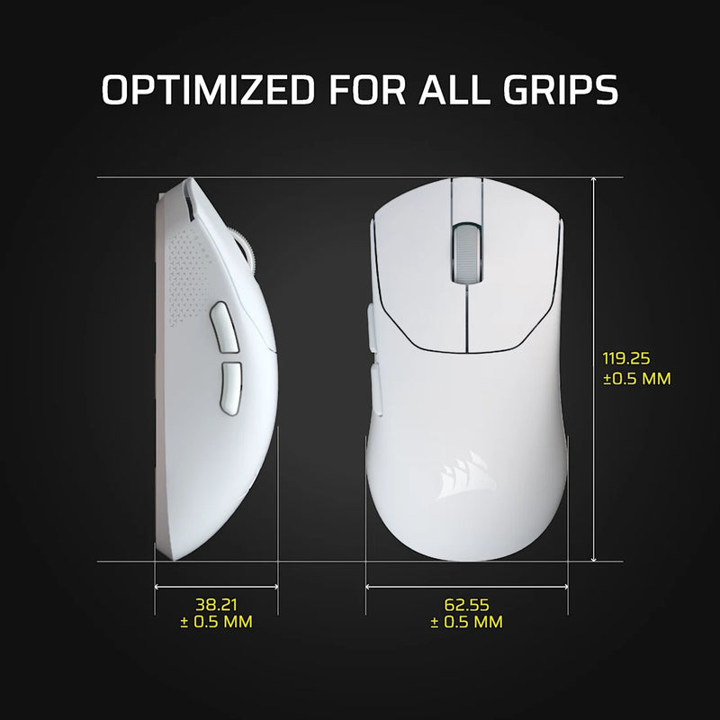 Corsair Sabre V2 Pro Wireless Gaming Mouse 33000 DPI 8000Hz Ultralight White CH-931G001-WW