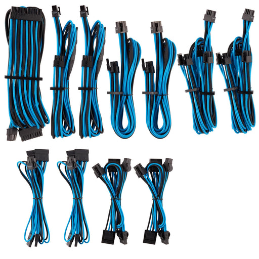 Corsair PSU - BLUE/BLACK Premium Individually Sleeved DC Cable Pro Kit, Type 4 (Generation 4)