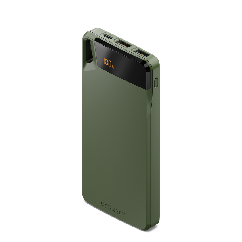 Cygnett ChargeUp Boost 4th Gen 10K mAh Power Bank- Green