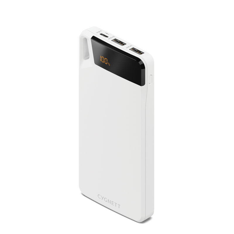 Cygnett ChargeUp Boost 4th Gen 10K mAh Power Bank- White