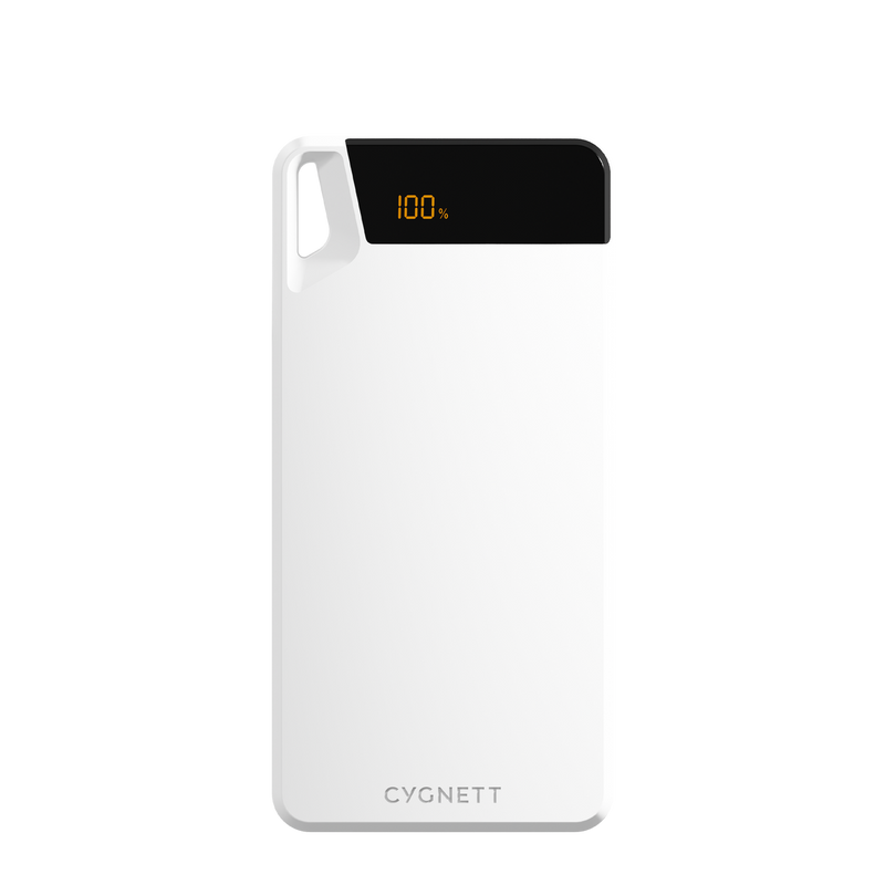 Cygnett ChargeUp Boost 4th Gen 10K mAh Power Bank-White(CY4748PBCHE)