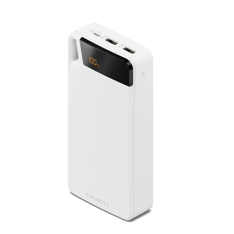 Cygnett ChargeUp Boost 4th Gen 20K mAh Power Bank-White