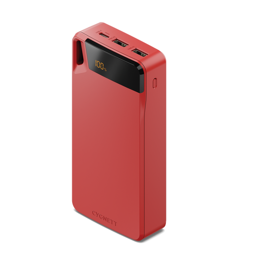 Cygnett ChargeUp Boost 4th Gen 20K mAh Power Bank- Red