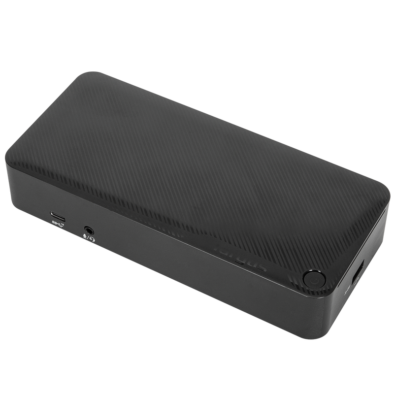Targus USB-C Universal Docking Station with 100W Power Delivery (1x USB Type-C, 3 USB Type-A, 1 Audio Jack, 2 DisplayPort, 2 HDMI 2.0, 1 RJ-45, Support up to 2 UHD 4K Targus USB-C Universal Docking Station with 100W Power Delivery (1x USB Type-C, 3 USB Type-A, 1 Audio Jack, 2 DisplayPort, 2 HDMI 2.0, 1 RJ-45, Support up to 2 UHD 4K