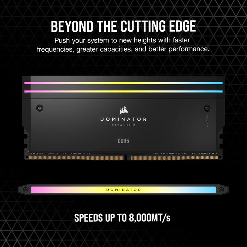 Corsair DOMINATOR® TITANIUM RGB 64GB (2x32GB) DDR5 DRAM