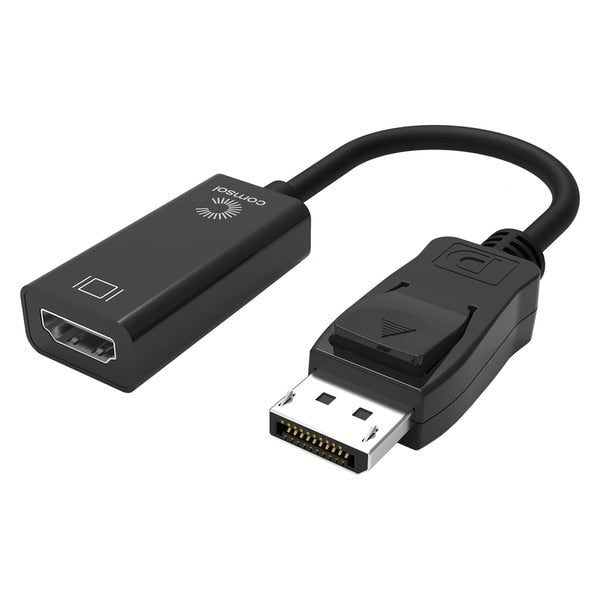 COMSOL 20cm DisplayPort Male to HDMI Female Adapter Full HD Display Converter