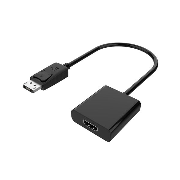 COMSOL 20cm DisplayPort Male to HDMI Female 4K Ultra HD Adapter Converter