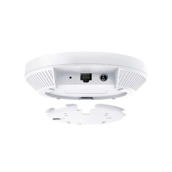 TP-LINK EAP610, AX1800 WIRELESS DUAL BAND CEILING MOUNT, 1XRJ-45 PORT, WIRELESS AX, 5GHZ: UP TO 1201MBPS, OMADA, 5 YEAR