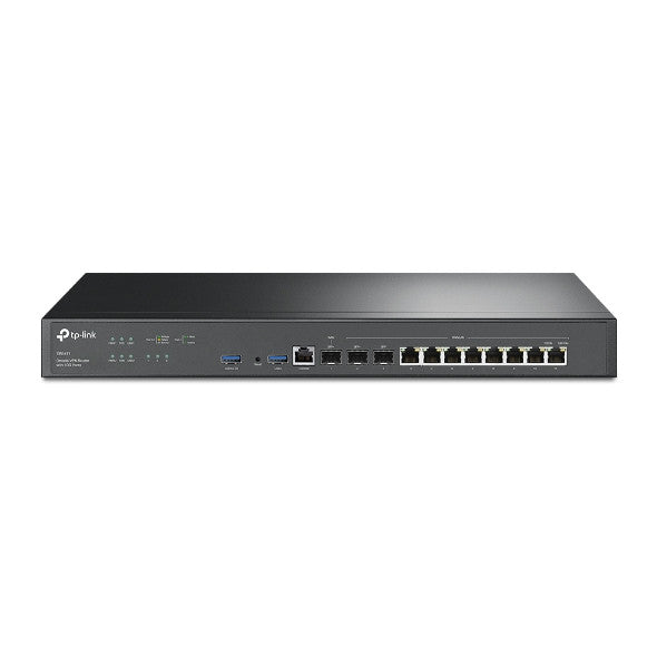 TP-LINK VPN ROUTER, SFP+GbE/WAN(2), SFP GbE/WAN, GbE/SFP(8), SFP, CONSOLE, 5YR WTY - ER8411