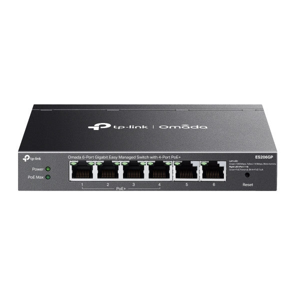TP-LINK OMADA 6-PORT EASY MANAGED GIGABIT SWITCH, POE+(4)