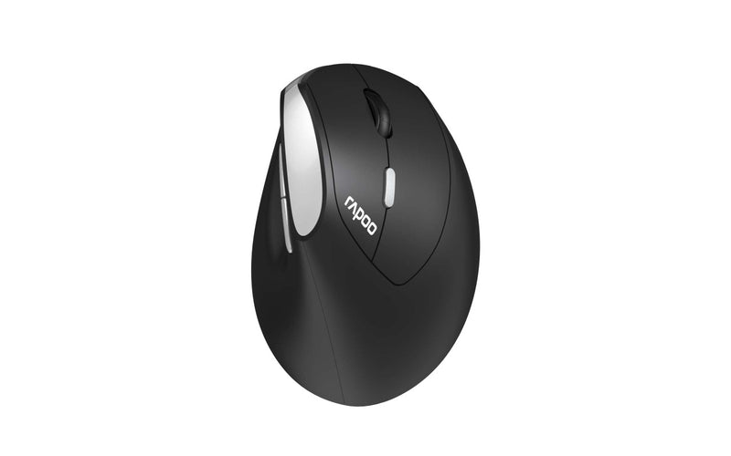RAPOO EV250 Ergonomic Vertical Wireless Mouse 6 Buttons 1600 DPI - Black  - EV250