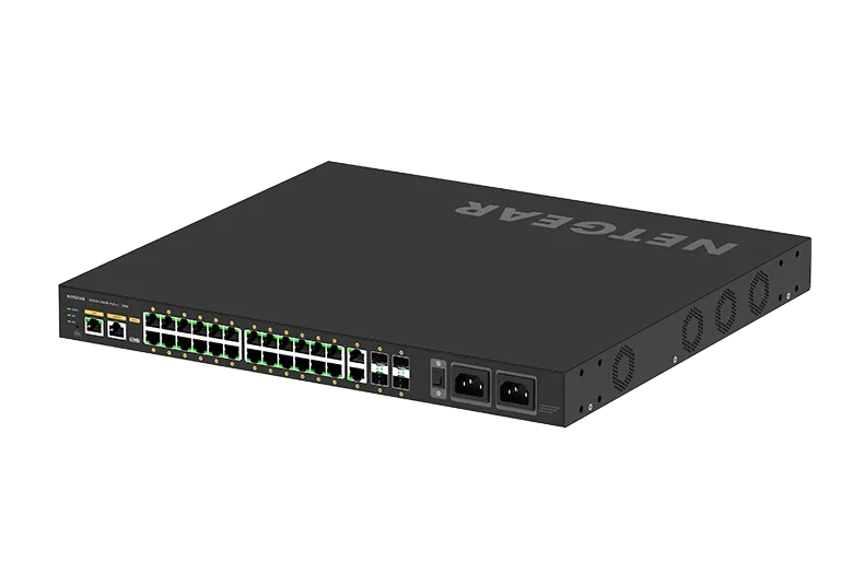 NETGEAR 26 Port Managed L2 PoE++ Switch 24x 1G PoE++ 4x SFP Lifetime