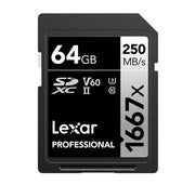64GB Professional SILVER 1667x SDXC UHS-II Card - 0