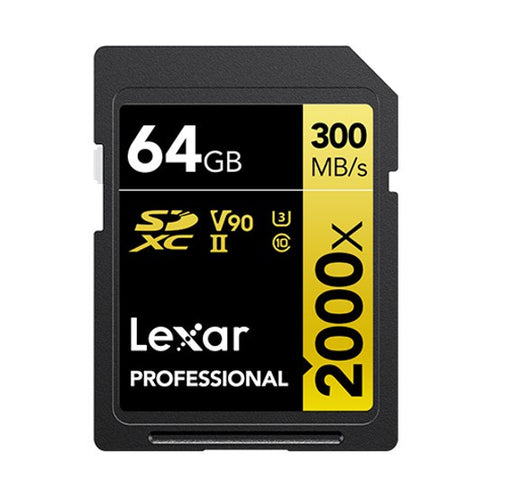 64GB Professional GOLD 2000x SDHC/SDXC UHS-II Card - 0
