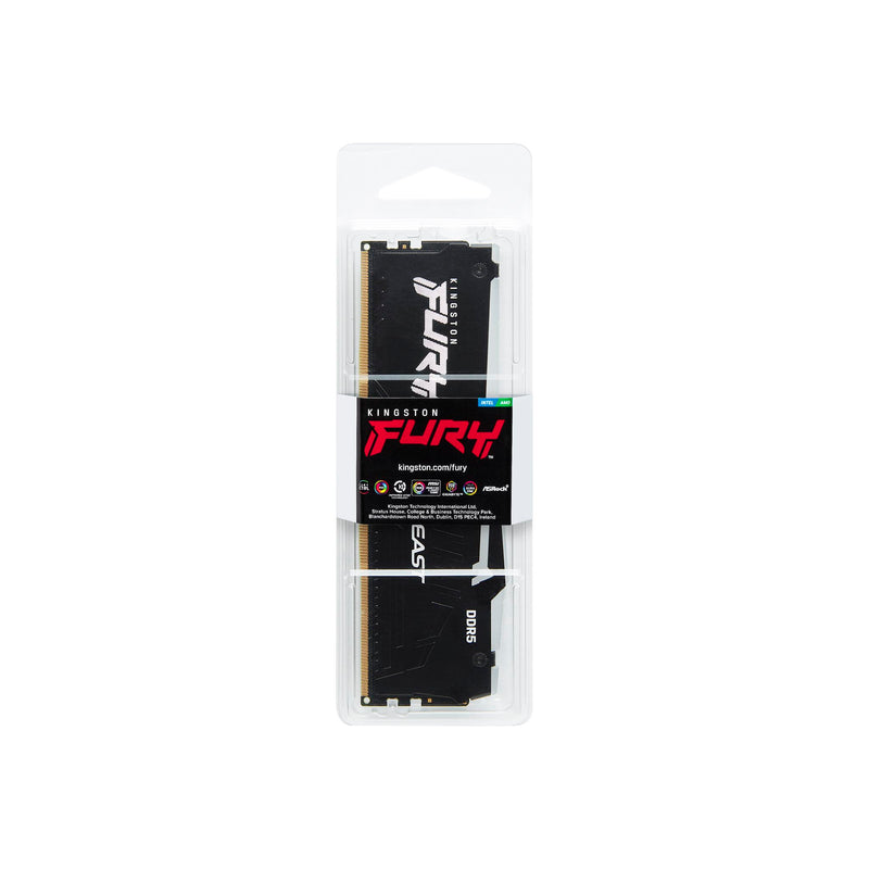 Kingston Fury Beast RGB DDR5 32GB (2x16GB) 6000MHz CL36 Desktop RAM Black