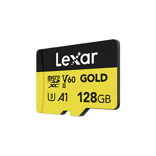128GB GOLD micro SDXC UHS-II Card - 1