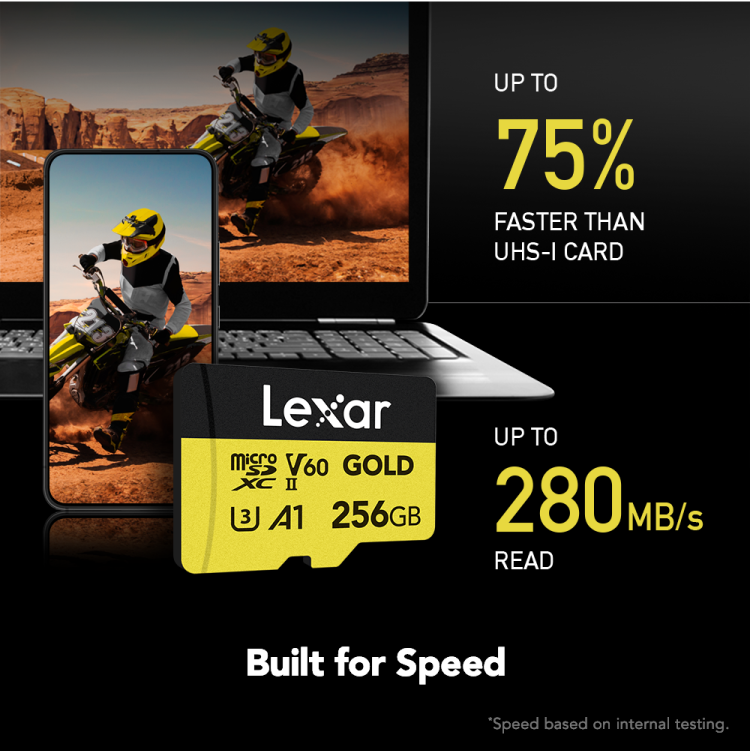 Lexar 256GB microSDXC Memory Card - 2