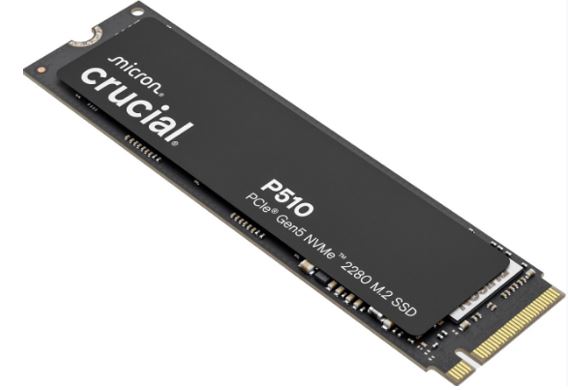 Crucial P510 2TB M.2 NVMe PCIe Gen5 SSD 10000MB/s Read 8700MB/s Write
