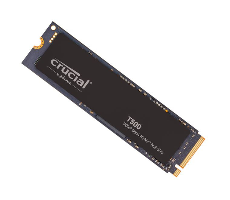 Crucial T500 500GB Gen4 NVMe SSD - 7200/5700 MB/s R/W 300TBW 1390K IOPs 1.5M hrs MTTF
