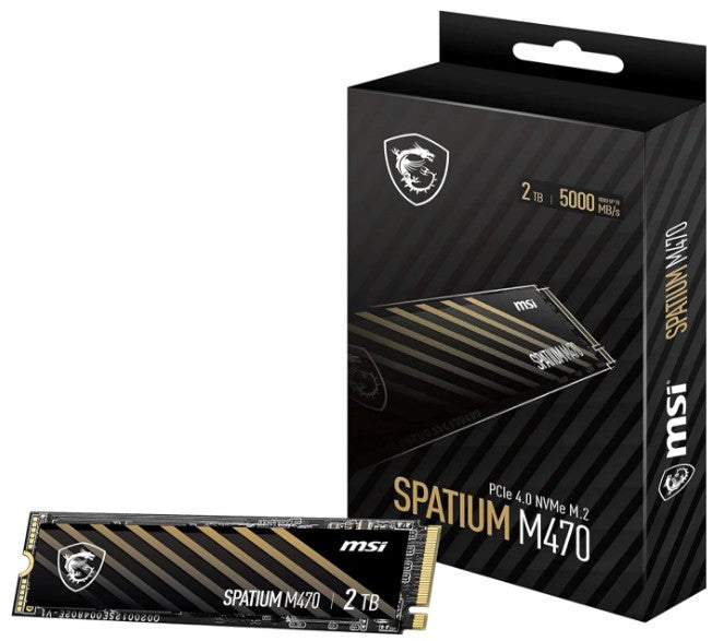 Retail Packaging  of  MSI SPATIUM M470 PRO