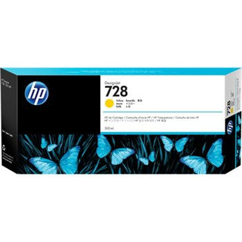 HP 728 300-ML YELLOW DESIGNJET INK CARTRIDGE - T730/T830 - HPF9K15A
